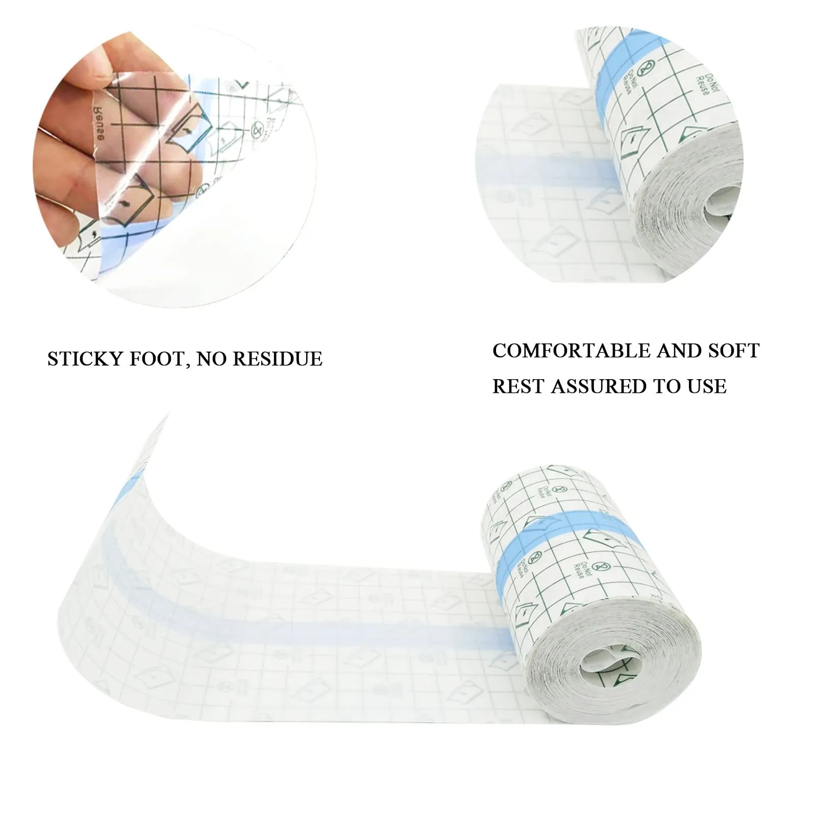 2M Tattoo Aftercare Bandage, Transparant Waterproof Adhesive Bandages, Tattoo Aftercare Waterproof Adhesive Bandage 2 m x 15 cm, for Tattoo,Shower,Swimming