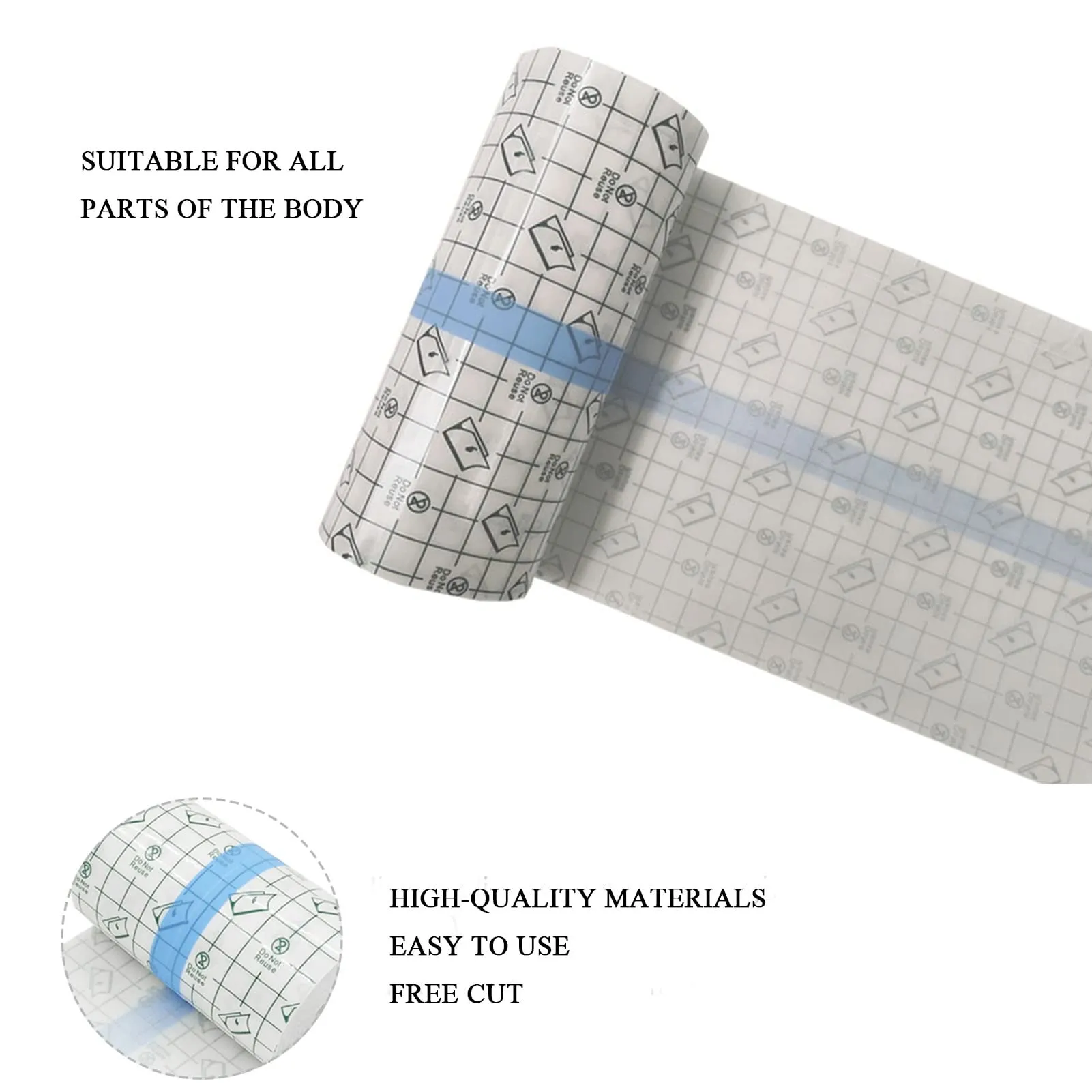 2M Tattoo Aftercare Bandage, Transparant Waterproof Adhesive Bandages, Tattoo Aftercare Waterproof Adhesive Bandage 2 m x 15 cm, for Tattoo,Shower,Swimming