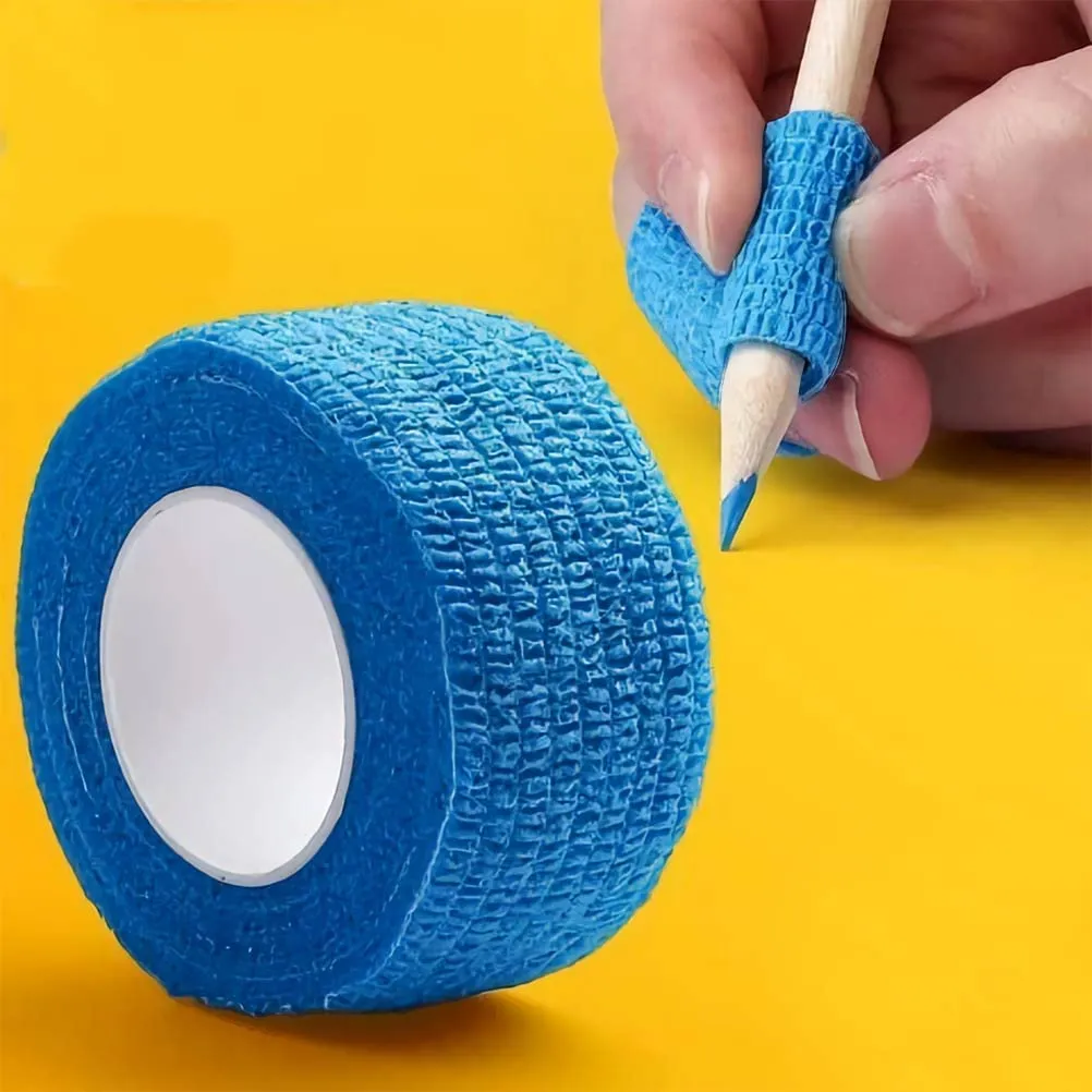 9 Rolls Cohesive Bandage, Non-Woven Self Adherent Wrap Medical Tape Elastic Bandages Tape Pet Vet Wrap Bandage Tape for Wrist Ankle Sprains Swelling