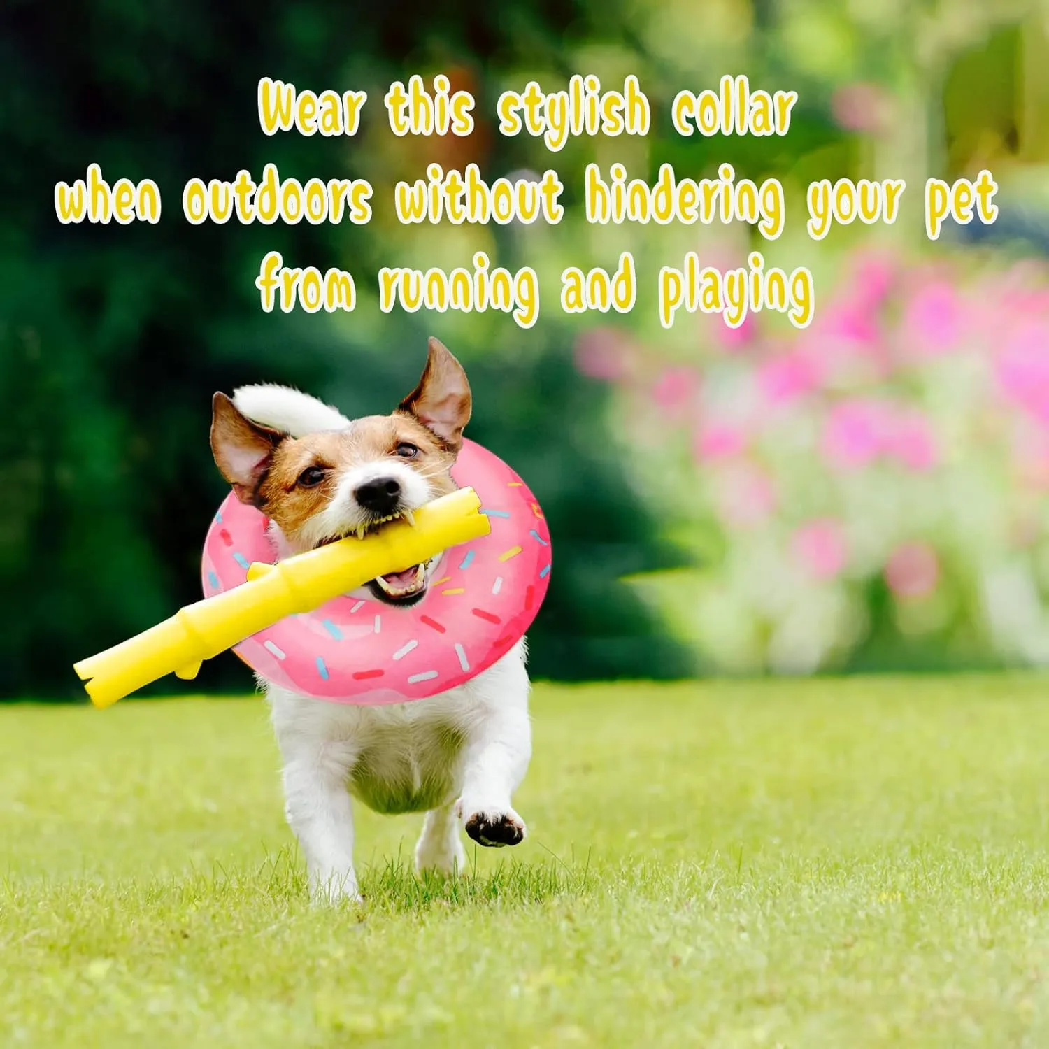 Adjustable Cat Recovery Collar Cute Cat Dog Cone Donut Collar Soft Kitten Cones to Stop Licking After Surgery Elizabethan Collar for Kittens Puppy Dogs