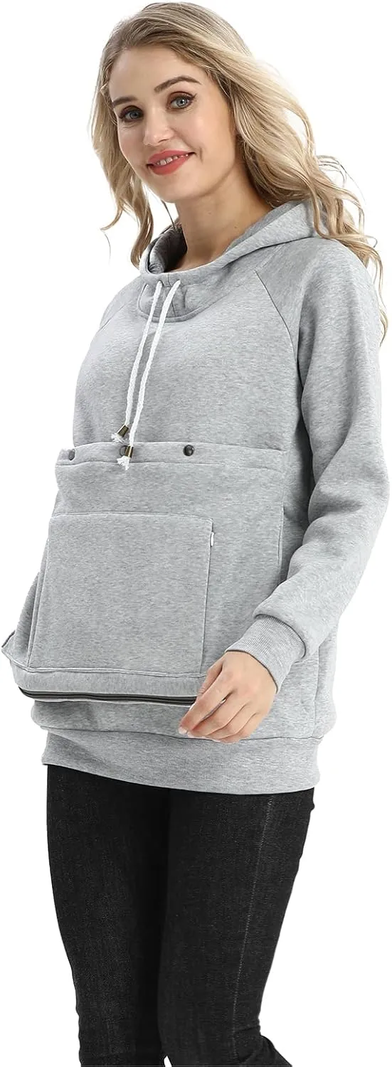ALYC Cat Dog Carrier Hoodie Big Pet Pouch Sweatshirt Puppy Kitten Holder Carrier Pullover Top Kangaroo Unisex Hoodies