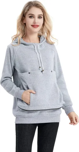 ALYC Cat Dog Carrier Hoodie Big Pet Pouch Sweatshirt Puppy Kitten Holder Carrier Pullover Top Kangaroo Unisex Hoodies