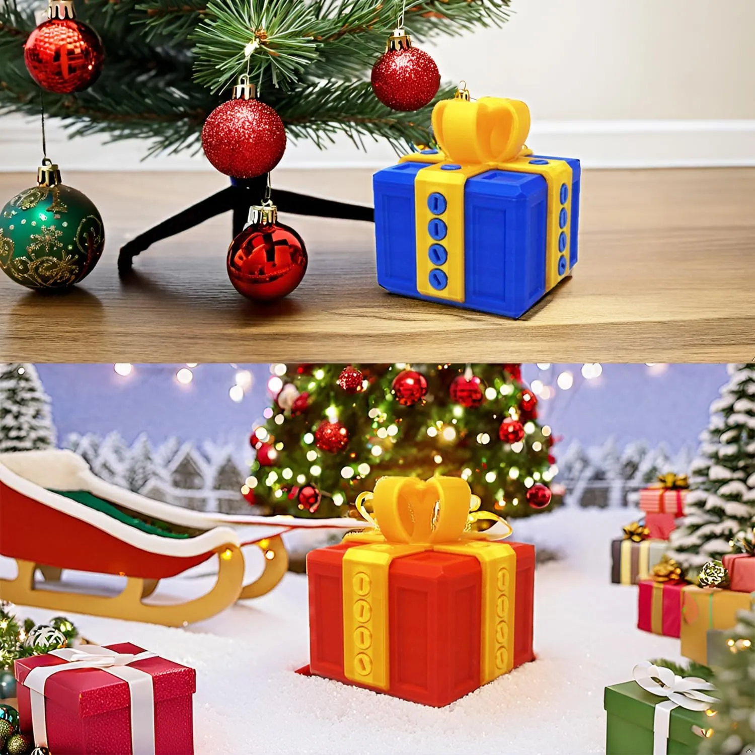 Annoying Gift Box with Screws,Take Apart Box to Get Gift,Puzzle of Box toy,Surprise Funny Prank Christmas Gift Box,Hilarious Money Card Container,Novelty Box6cm*cm