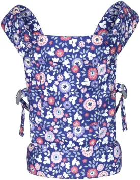 Baby Doll Carrier for Baby Girl Premiums Soft Cotton Straps and Skin-Friendly Webbing Stuffed Animal Carrier for Kids and Toddler Facing in Facing Out and Backpack 18 inch Doll Flower Design