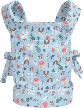 Baby Doll Carrier for Baby Girl Premiums Soft Straps and Skin-Friendly Webbing Stuffed Animal Carrier for Kids and Toddler Facing in Facing Out and Backpack 18 inch Doll Rabbit Design