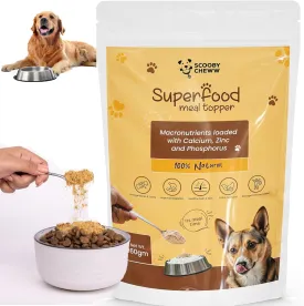 Beef Pizzle & Lamb Tripe Dog Food Topper Meal Mixer, High Crude Protein, Omega-3&6 with Elastic Collagen for Medium to Large Breeds & picky Eaters, 60 Servings,5.6 oz