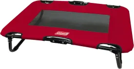 Coleman Elevated Folding Dog Cot, Large, 24" x 42", Red