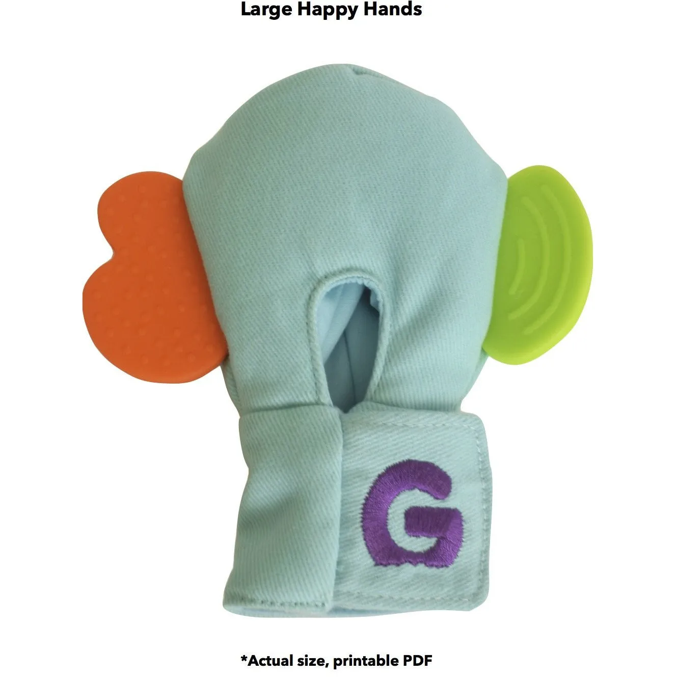 DOUBLE Gummee Mouthing Glove for additional needs Size LARGE 5% discount