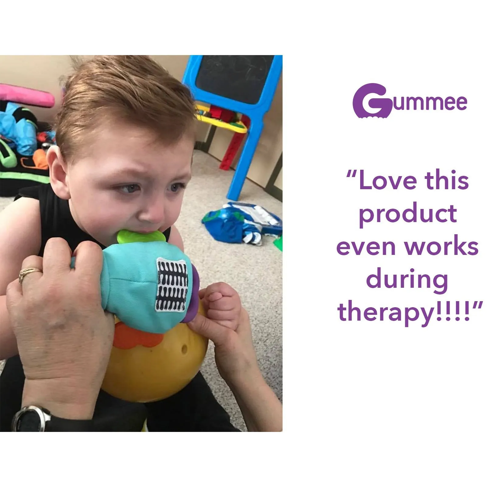 DOUBLE Gummee Mouthing Glove for additional needs Size LARGE 5% discount