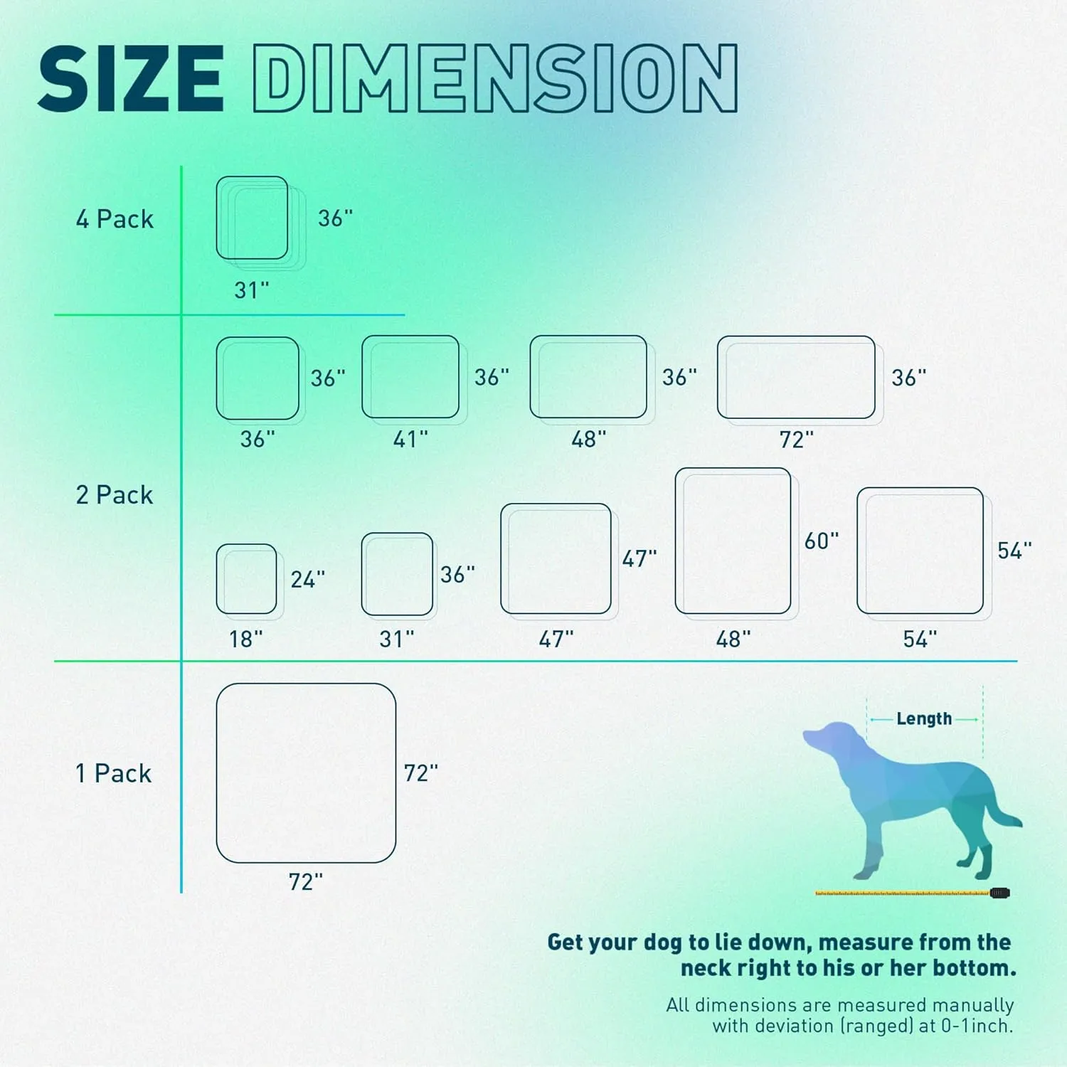 Eterish Reusable Washable Pee Pads for Dogs Small/Large/Extra Large 18'' x 24'' 2 Pack, Absorbent Pet Puppy Dog Training Pads Non-Slip, Waterproof Whelping Potty Pads for Dogs Leak-Proof