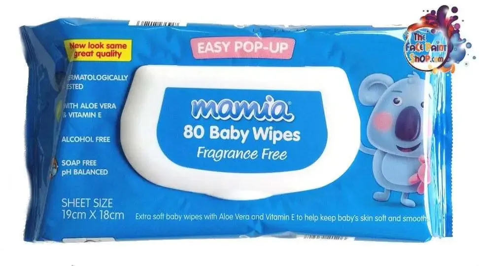 Face Painting Cleaning Wipes - Fragrance Free