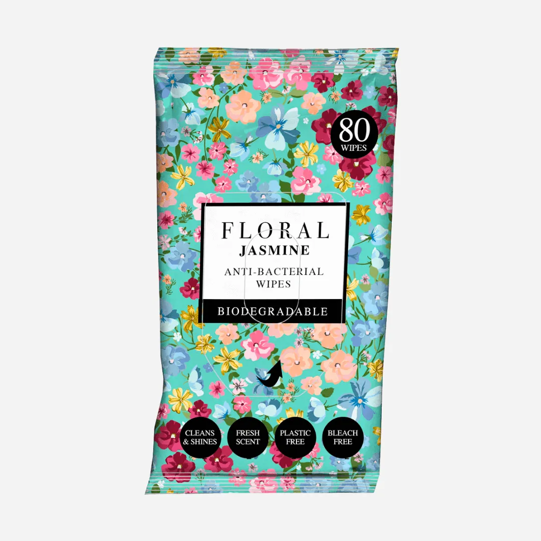 Floral Anti-Bacterial Wipes