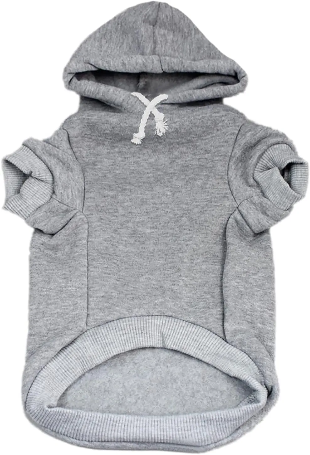 It's My Birthday & I'll Bark If I Want to Dog Hoodie Fleece Lined Pullover Sweatshirt with Leash Hole (Grey, Medium 1078)