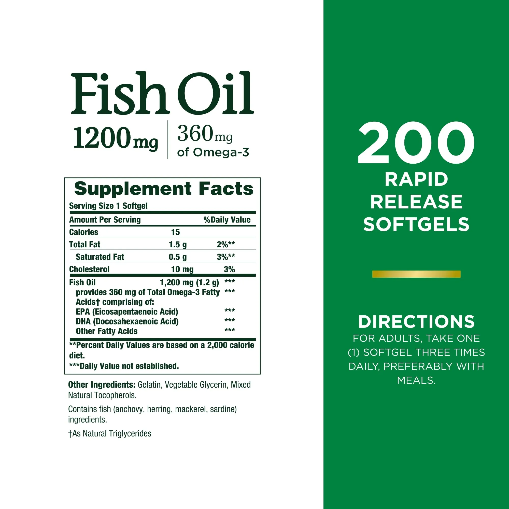 Nature's Bounty Fish Oil, Supports Heart Health, Supplement in Pakistan