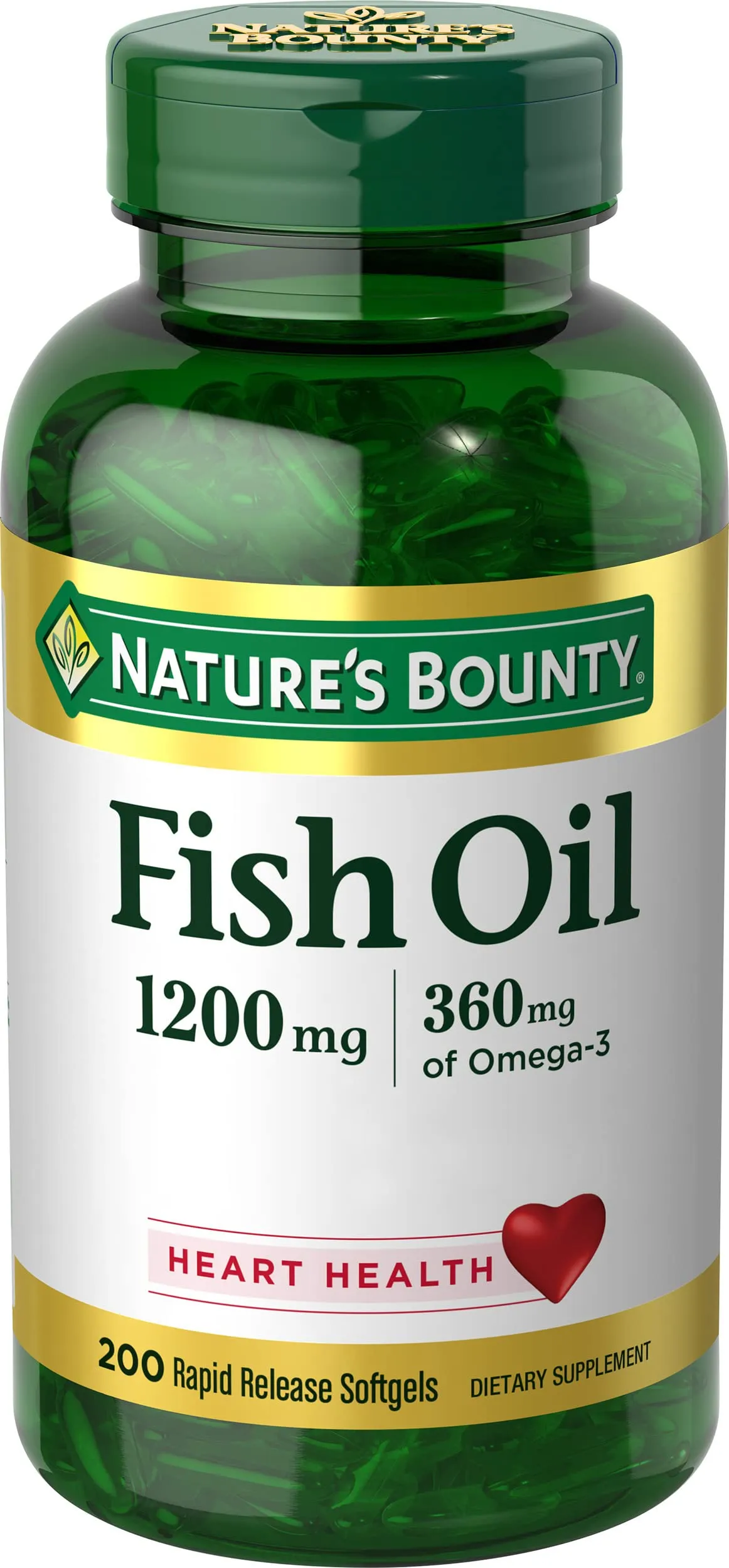 Nature's Bounty Fish Oil, Supports Heart Health, Supplement in Pakistan