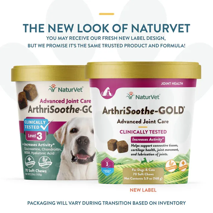NaturVet ArthriSoothe-GOLD® Advanced Care Soft Chews level 3