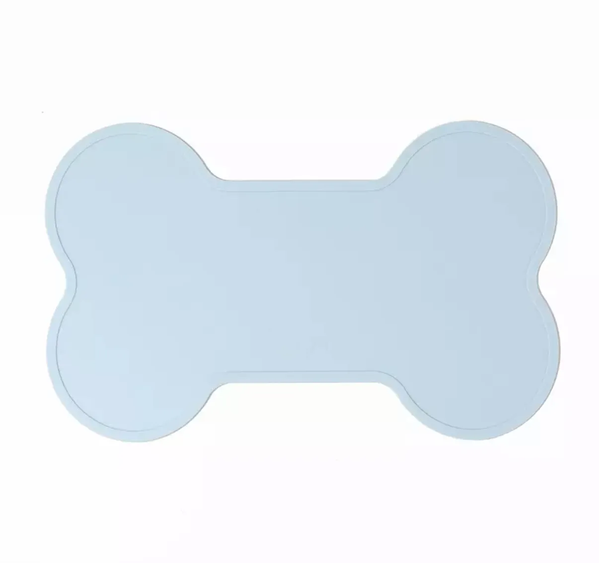 Non Slip Raised Lip Bone Pet Feeding Mat - Soft Peach
