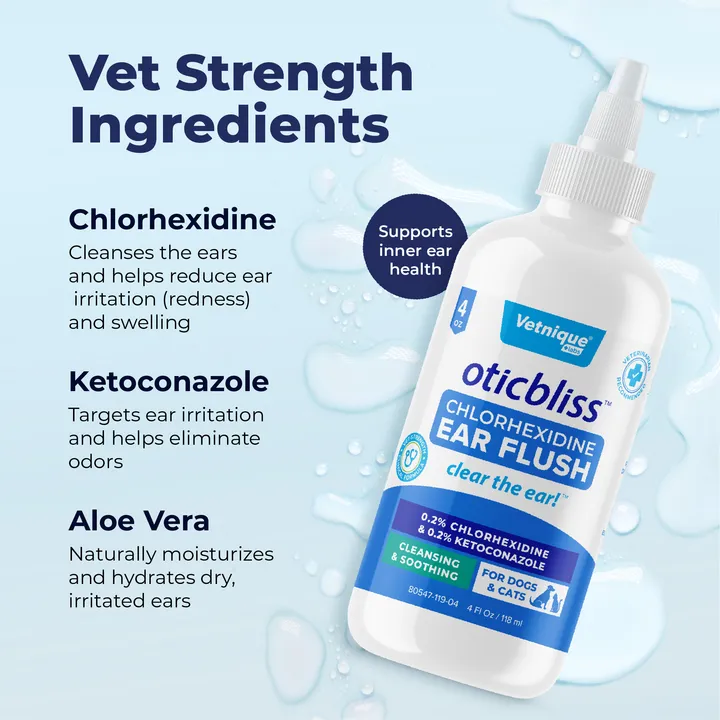 Oticbliss™ Anti-Bacterial & Anti-Fungal Chlorhexidine Ear Flush