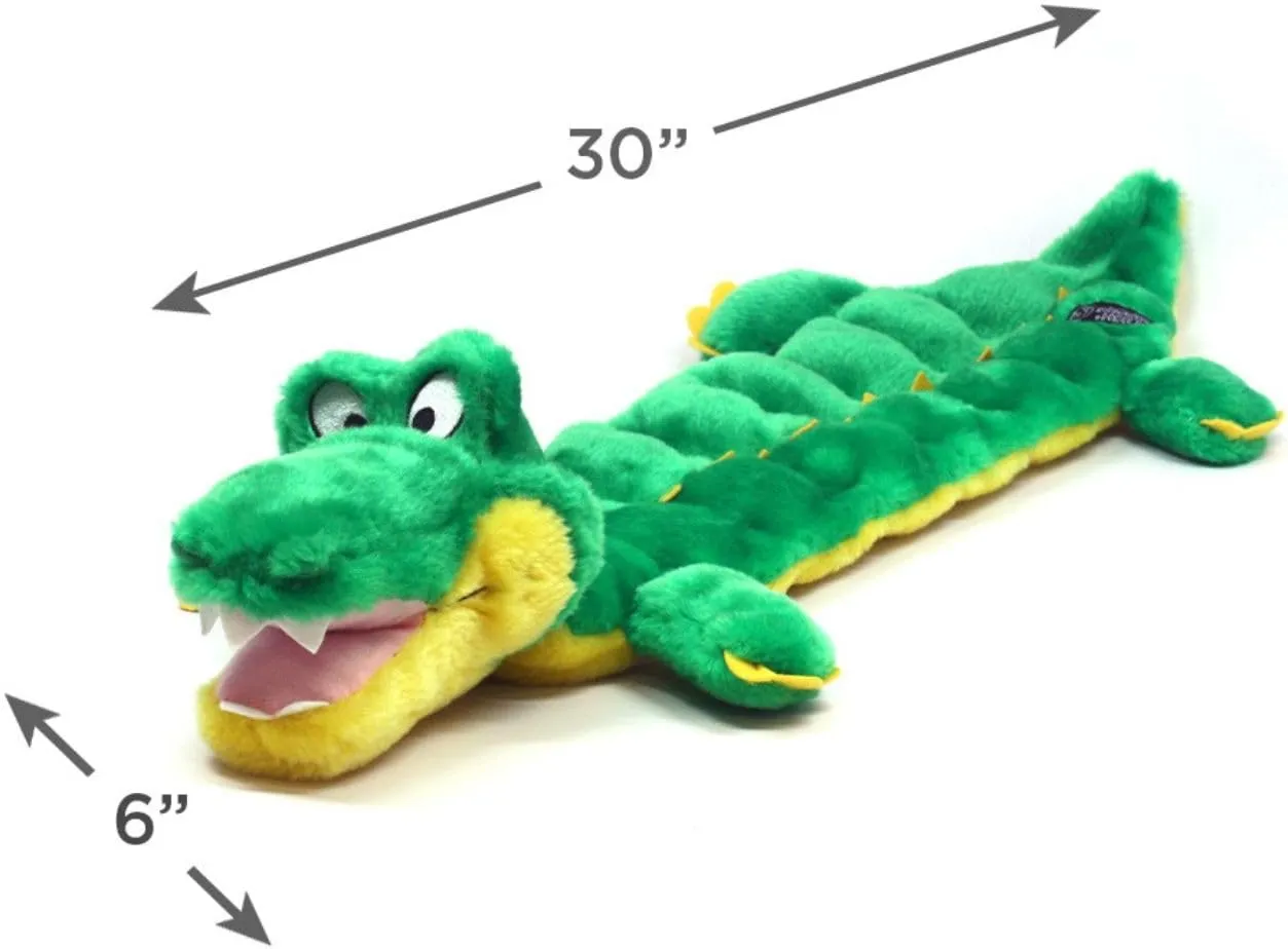 Outward Hound Squeaker Matz Plush Gator Dog Toy, XL