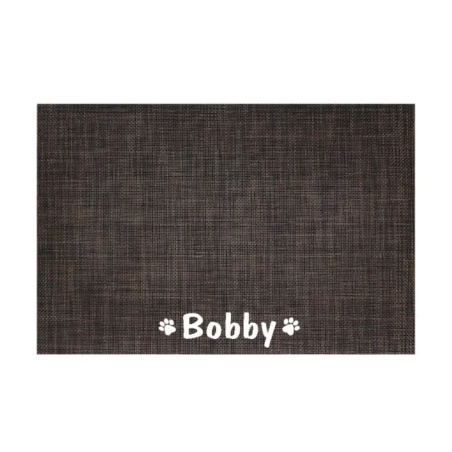 Personalized Dog Feeding Placemat