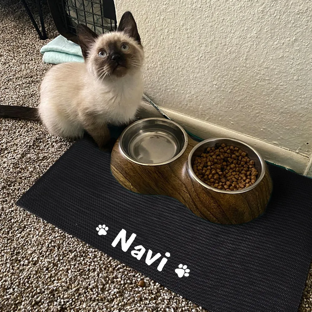 Personalized Dog Feeding Placemat