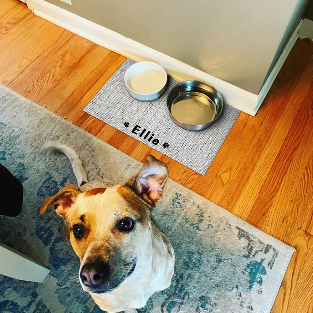 Personalized Dog Feeding Placemat