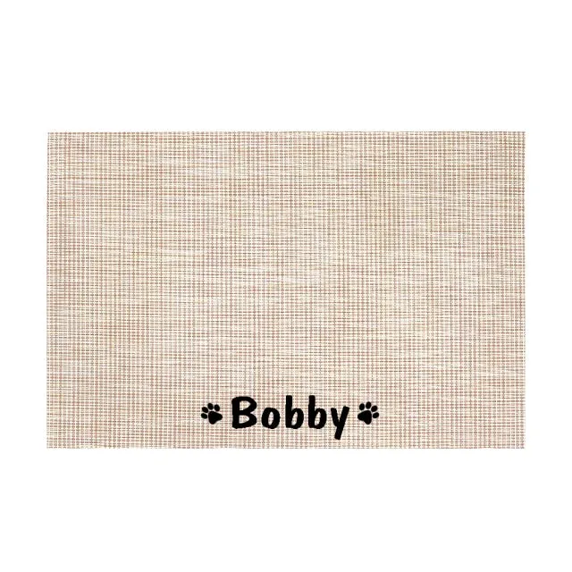 Personalized Dog Feeding Placemat