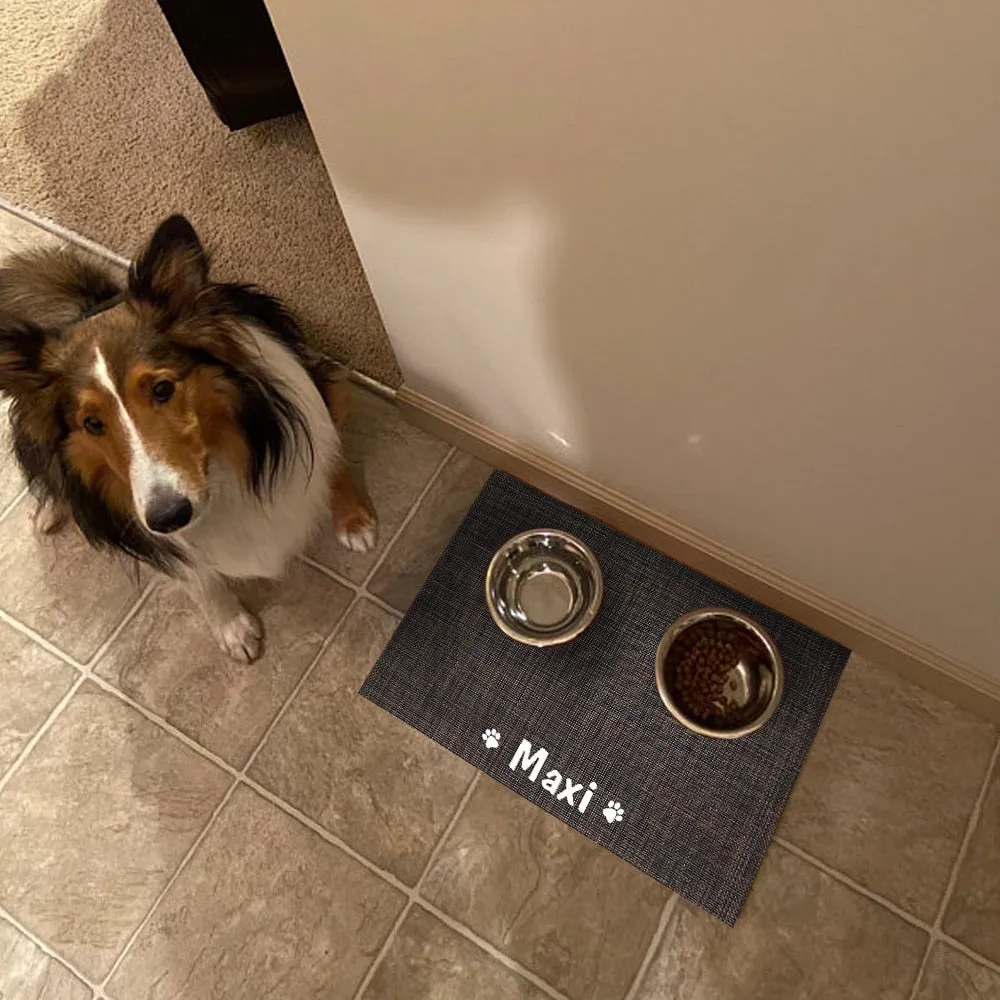 Personalized Dog Feeding Placemat