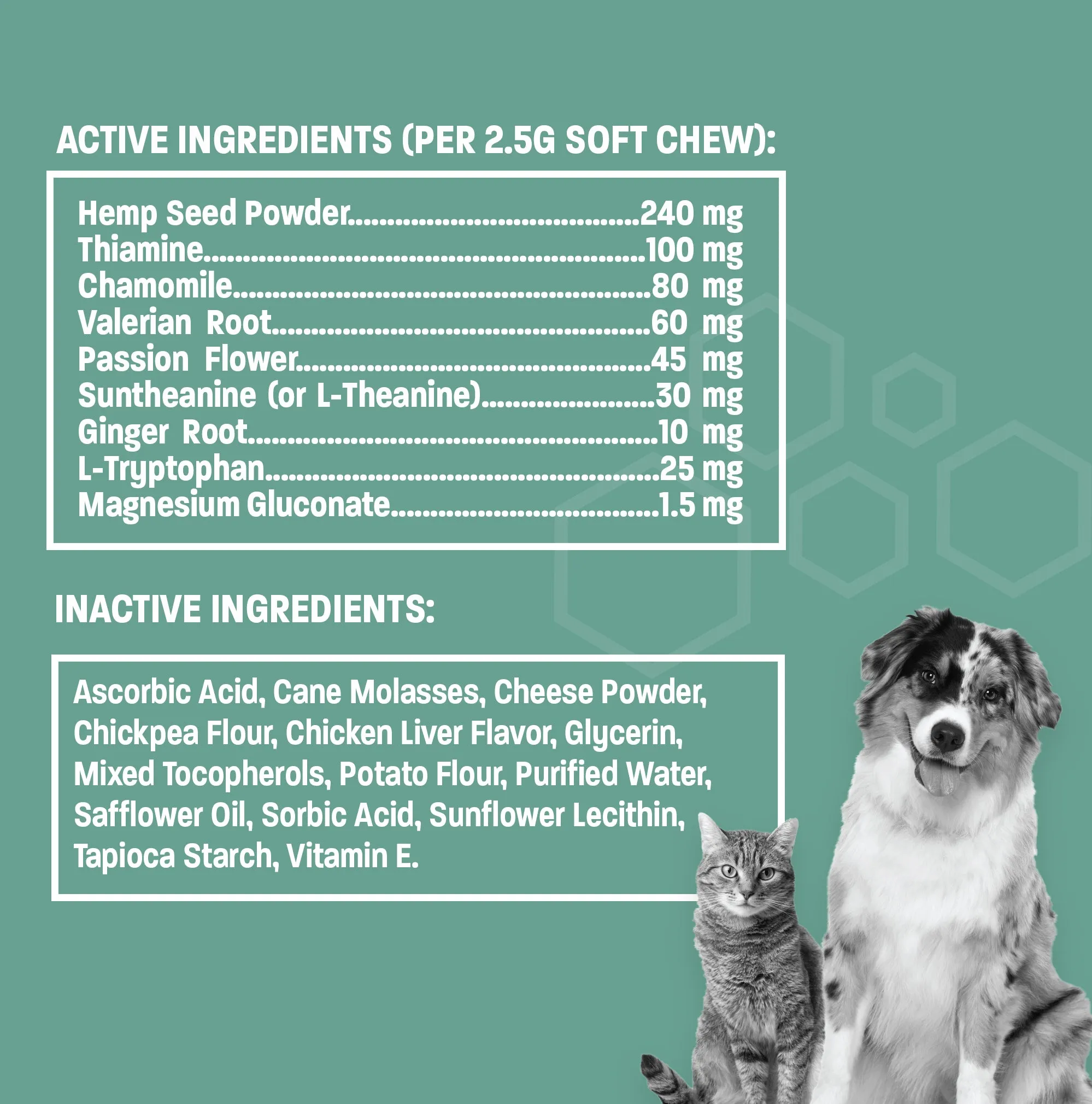 Pet Health Pros Dog Anxiety Relief Chews; Hemp-Infused, Natural Ingredients, Stress Relief; 60 and 120 Count, Zesty Chicken