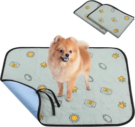 Reusable Pee Pads for Dogs - Washable Puppy Pads, Absorbent Puppy Pads, Slip Resistant Waterproof Pet Training Pads for Couch, Crate, Potty Training (2, 18"*24")