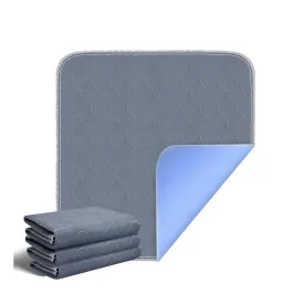 RIQINXIN Quilted Incontinence Chair Pads Absorbent Chair Pads for Incontinence Washable Adult Pee Pads for Chairs for Kids Elderly Pets 3pcs 21x22in Grey