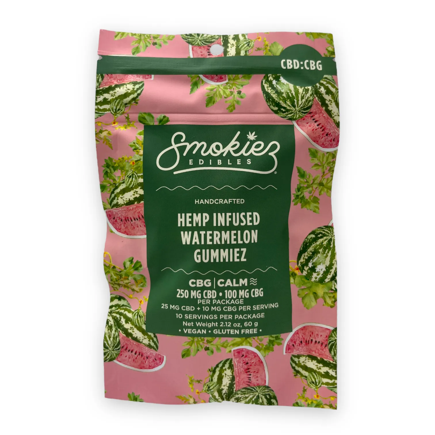 Smokiez 10ct 35mg CBD:CBG "Calm" Gummies