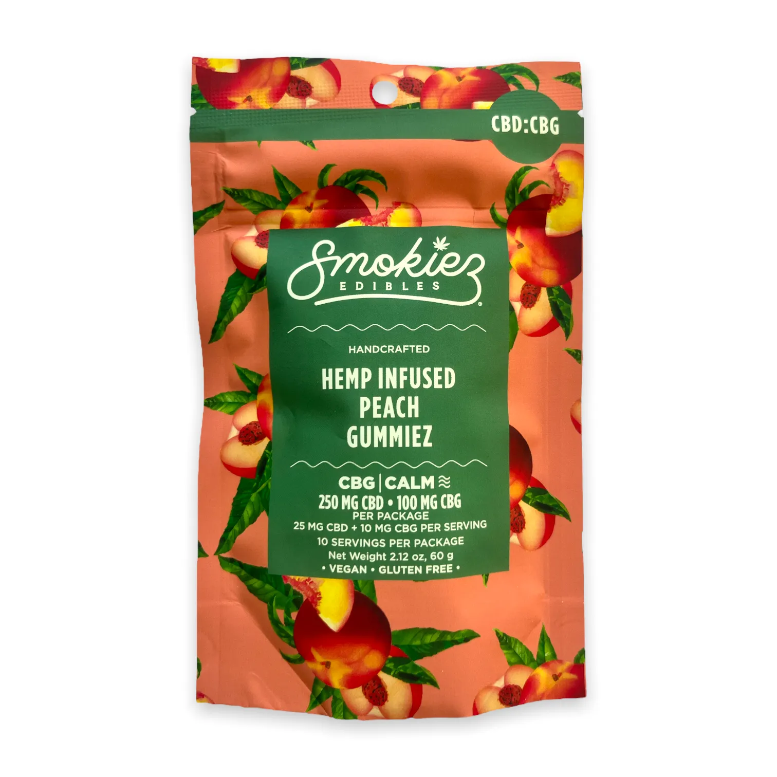 Smokiez 10ct 35mg CBD:CBG "Calm" Gummies
