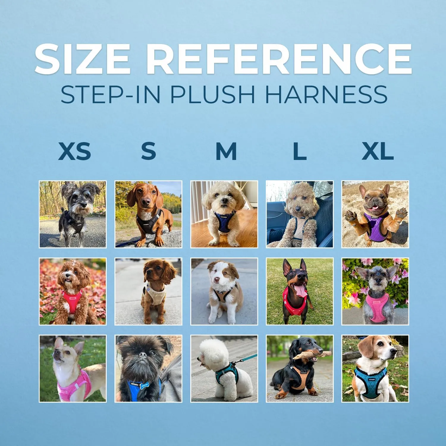 Voyager Step-In Plush Dog Harness  Soft Plush, Step In Vest Harness for Small and Medium Dogs by Best Pet Supplies - Harness (Latte Suede), M (Chest: 16 - 18")