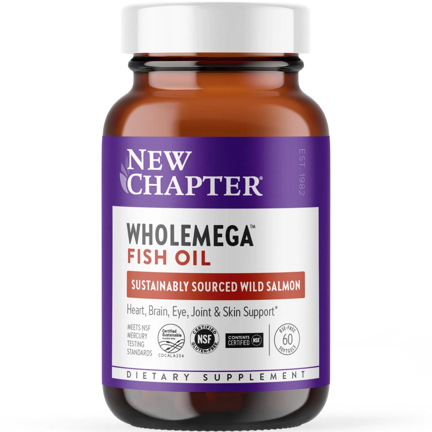 Wholemega™ Fish Oil, Sustainably Caught Wild Alaskan Salmon Oil with Omega-3